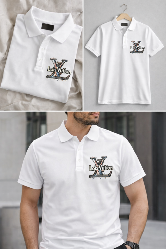 Men’s White Polo T-Shirt | Premium Cotton, Smart Casual Style