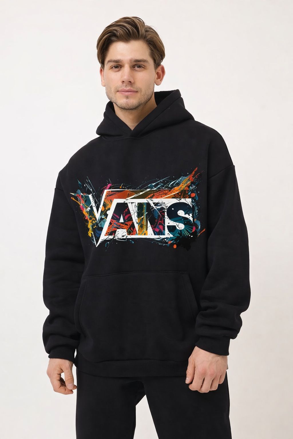 “VATS Splash Art Premium Black Hoodie”