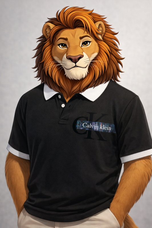 Men’s Black Polo T-Shirt with White Collar – Premium Edition